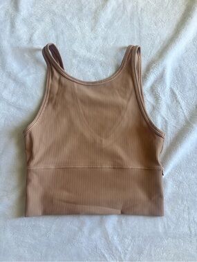 Ribbed lululemon tank Neutral Tan